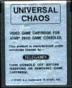 Universal Chaos Atari cartridge scan