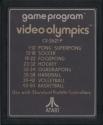 Video Olympics Atari cartridge scan
