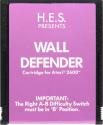 Wall Defender Atari cartridge scan