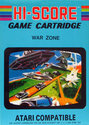 War Zone Atari cartridge scan