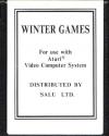 Winter Games Atari cartridge scan