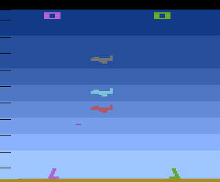 Air-Sea Battle atari screenshot