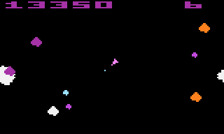 Asteroids atari screenshot