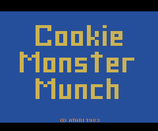 Cookie Monster Munch atari screenshot