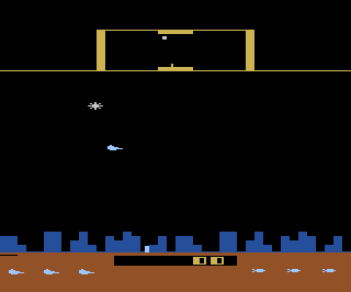 Defender atari screenshot