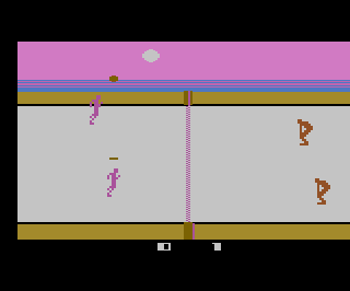 Double-Game Package - Flippern / Volleyball atari screenshot