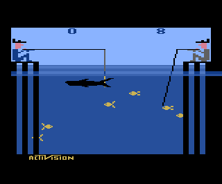 Fishing Derby - Schneller Als der Hai atari screenshot