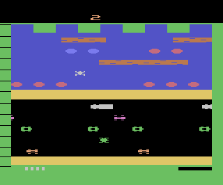 Frogger atari screenshot