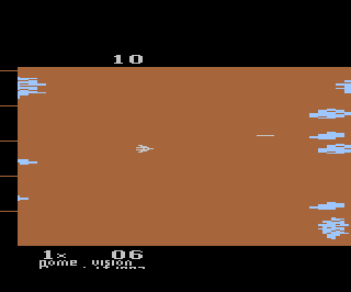 Kampf im Asteroiden-Gürtel atari screenshot
