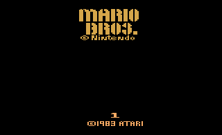 Mario Bros. atari screenshot