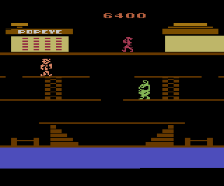 Popeye atari screenshot