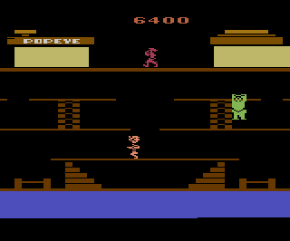 Popeye atari screenshot