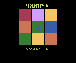 Rubik's Cube atari screenshot