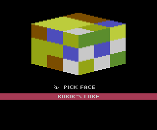 Rubik's Cube 3-D atari screenshot