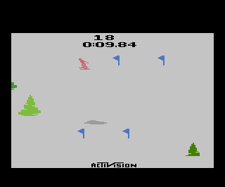 Skiing atari screenshot