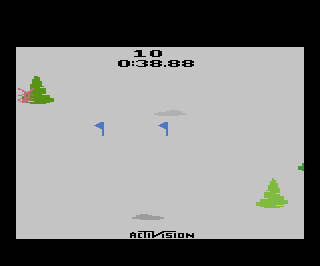 Skiing atari screenshot