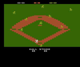 Super Baseball atari screenshot