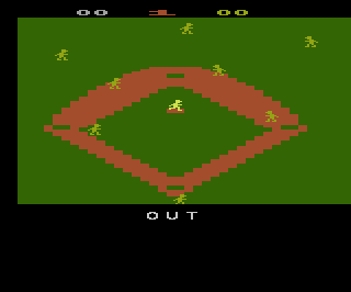 Super Baseball atari screenshot