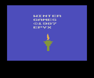 Winter Games atari screenshot