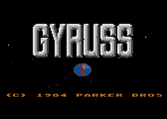 Gyruss atari screenshot