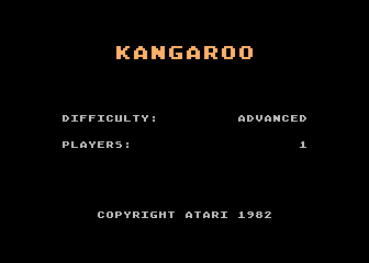 Kangaroo atari screenshot