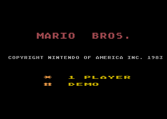 Mario Bros. atari screenshot
