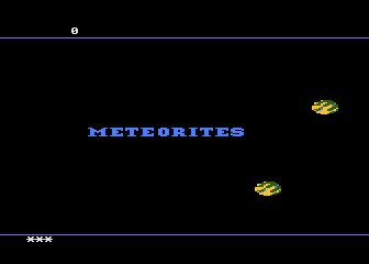 Meteorites atari screenshot