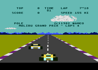 Pole Position atari screenshot