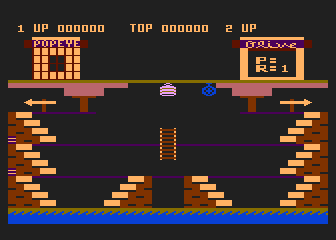 Popeye atari screenshot