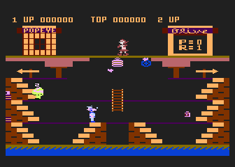 Popeye atari screenshot