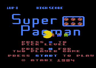 Super Pac-Man atari screenshot