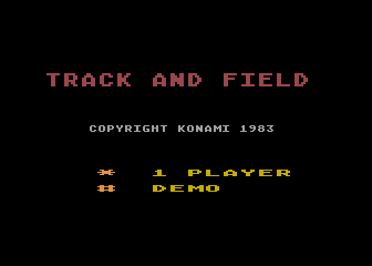 Track and Field atari screenshot