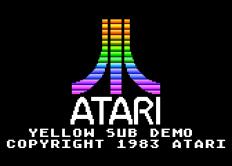 Yellow Sub Demo atari screenshot