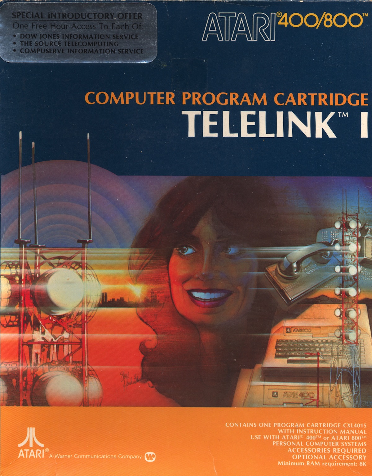 Atari 400 800 XL XE Telelink I : scans, dump, download