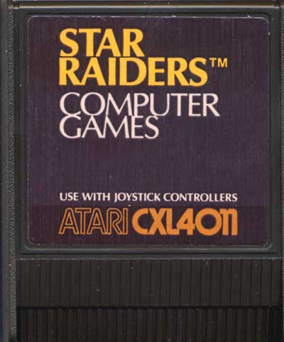 Atari Computer Star Raiders Game Cartridge Nice Shape 400 800 XE 