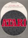 Let's Spell Atari tape scan