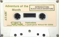 Adventure of the Month No. 7 - Black Hole Adventure Atari tape scan