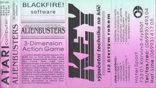 Alienbusters Atari tape scan