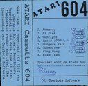 Atari Cassette 604 Atari tape scan