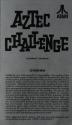 Aztec Challenge Atari instructions