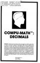 Compu-Math Decimals Atari instructions