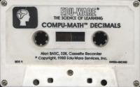 Compu-Math Decimals Atari tape scan
