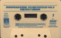 European Scene Jigsaw Puzzles - Volume 2 Atari tape scan