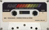 Hangman Atari tape scan