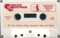 Household Finance Atari tape scan