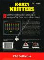 K-Razy Kritters Atari cartridge scan