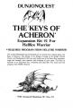 Dunjonquest - The Keys of Acheron Atari instructions