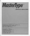 MasterType Atari instructions