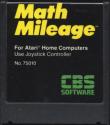 Math Mileage Atari cartridge scan