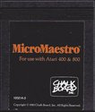 MicroMaestro Atari cartridge scan